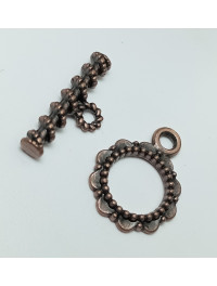 Замок "тогл"/розмір 2×1,6 см/колір бронза