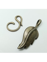 Замок "тогл"/розмір 3×1,1 см/колір бронза