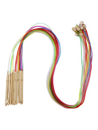 Набір гачків на волосіні для туніського в'язання 12 шт. Довжина 120 см.