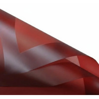 Калька (паковання для квітів)/58×58 см/упа. 2 аркуші/Винний з кантом