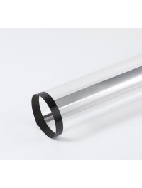 Калька (паковання для квітів)/58×58 см/упа. 2 аркуші/прозора з чорним кантом