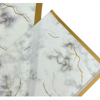 Калька (упаковка для цветов) / 58*58 см / 2 листа/ серый мрамор