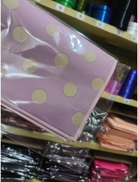 Калька (паковання для квітів) / 58*58 см / 2 аркуші/ горошок