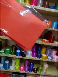 Калька (паковання для квітів) / 58*58 см / 2 аркуші/червоно-червоний