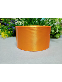 Атласна стрічка/5 см/23 метри/жовтогарячий