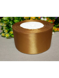Атласна стрічка/5 см/23 метри/коричневий блідий