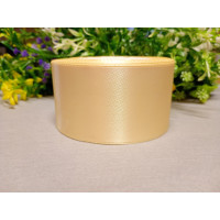 Атласна стрічка/5 см/23 метри/бежевий світлий