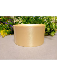 Атласна стрічка/5 см/23 метри/бежевий світлий