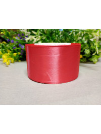 Атласна стрічка/5 см/23 метри/червоний світлий