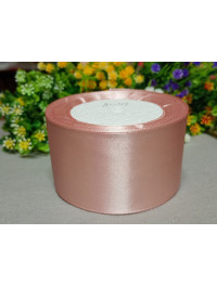 Атласна стрічка/5 см/23 метри/пудровий