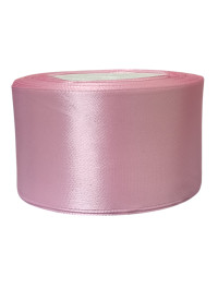 Атласна стрічка/5 см/23 метри/рожево-пудровий