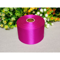 Атласная лента/ 5 см/ 23 метра/  Фуксия
