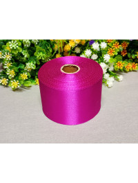 Атласна стрічка/5 см/23 метри/ Фуксія