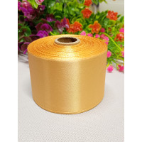 Атласная лента/ 5 см/ 23 метра/ темное шампанское