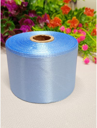 Атласна стрічка/5 см/23 метри/блакитний