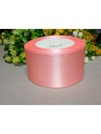 Атласна стрічка/5 см/23 метри/рожевий 066