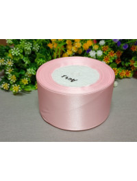 Атласна стрічка/5 см/23 метри/ рожевий 043