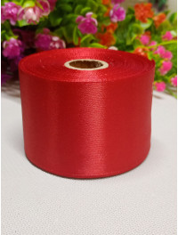 Атласна стрічка/5 см/23 метри/ рубіновий
