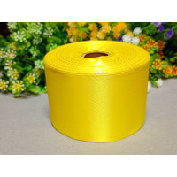 Атласная лента/ 5 см/ 23 метра/  жёлтый