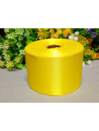 Атласна стрічка/5 см/23 метри/ жовтий