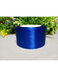 Атласна стрічка/5 см/23 метри/ електрик темний