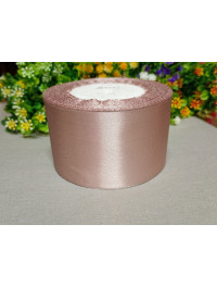 Атласна стрічка/5 см/23 метри/пудровий