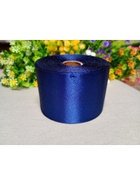 Атласна стрічка/5 см/23 метри/ темно-синій