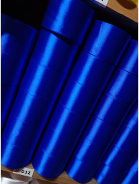 Атласна стрічка/5 см/23 метри/ Синій електрик