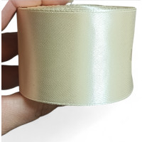 Атласная лента/ 5 см/ 23 метра/ беж
