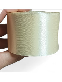 Атласна стрічка/5 см/23 метри/беж