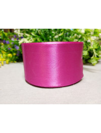 Атласна стрічка/5 см/23 метри/ фіолетово-малиновий
