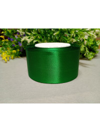 Атласна стрічка/5 см/23 метри/зелений темний