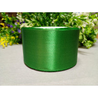 Атласная лента/ 5 см/ 23 метра/ зелёный бледный