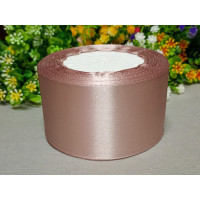 Атласная лента/ 5 см/ 23 метра/ пудровый