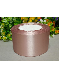 Атласна стрічка/5 см/23 метри/пудровий