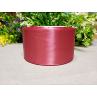 Атласная лента/ 5 см/ 23 метра/ пыльная роза