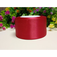 Атласная лента/ 5 см/ 23 метра/  Вишневый светлый