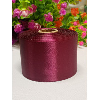 Атласная лента/ 5 см/ 23 метра/ сливовый