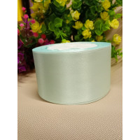 Атласная лента/ 5 см/ 23 метра/ светло ментоловый