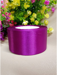 Атласна стрічка/5 см/23 метри/фіолетовий 3