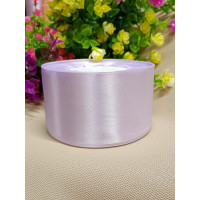 Атласна стрічка/5 см/23 метри/ блідий фіолетовий