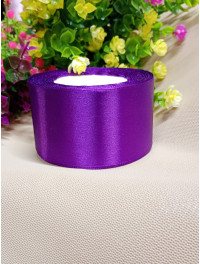 Атласна стрічка/5 см/23 метри/фіолетовий