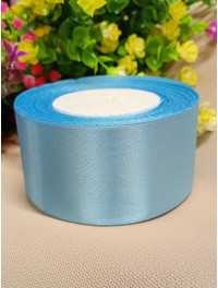 Атласна стрічка/5 см/23 метри/блакитний