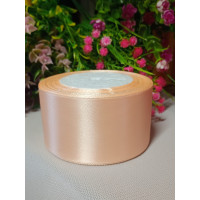 Атласна стрічка/5 см/23 метри/ персик 2