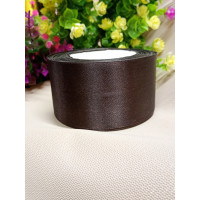 Атласна стрічка/5 см/23 метри/ темно-коричневий