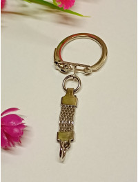 Фурнітура для брелока з ланцюжком/ діаметр кільця 22 мм/сталь/