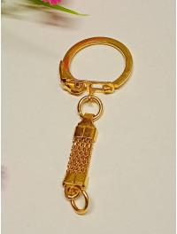 Фурнітура для брелока з ланцюжком/ діаметр кільця 22 мм/молоче золото/