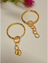 Кільце заводне / 21 мм / лимонне золото