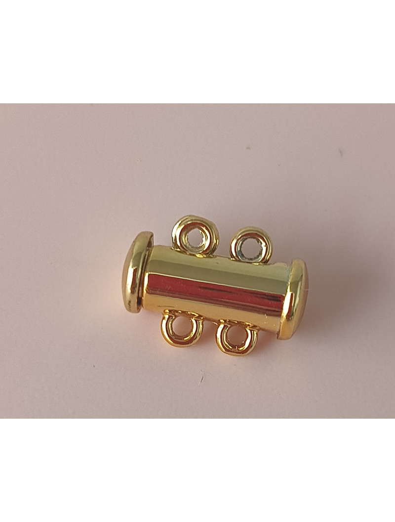 Замок магнітний. Розмір — 6 х 15 мм. На 2 лінії. Колір — лимонне золото.