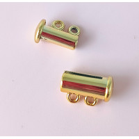 Замок магнітний. Розмір — 6 х 15 мм. На 2 лінії. Колір — лимонне золото.